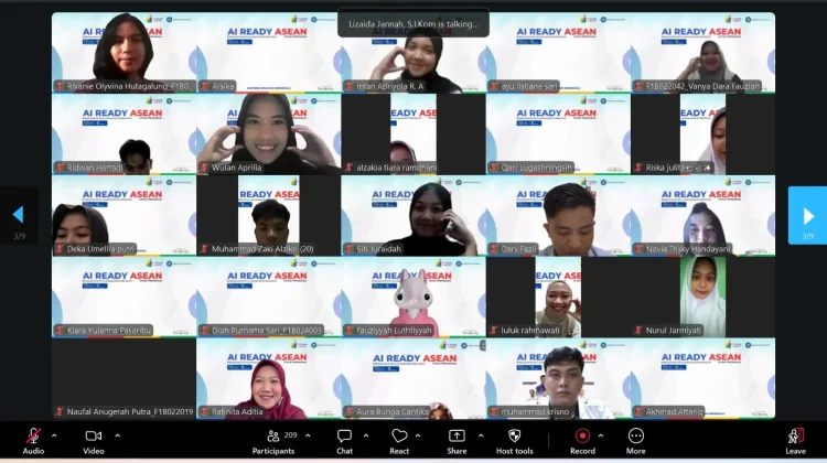 Program AI Ready ASEAN, Mafindo Perkuat Literasi Digital 242 Mahasiswa FMIPA UNIB