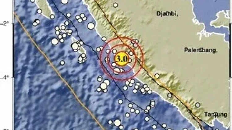 Lebong Diguncang  Gempa Dengan Magnitudo 3.0