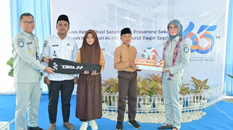 Jasa Raharja Hadirkan Bantuan Rehabilitasi Fasilitas Pendidikan di NTB