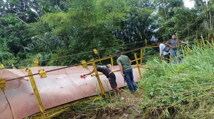 Warga Antusias Proses Pembangunan Jembatan Gantung akan Segera dimulai