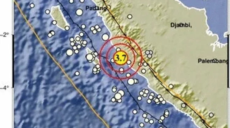Siang Tadi Mukomuko Diguncang Gempa Dengan Magnitudo 3.7