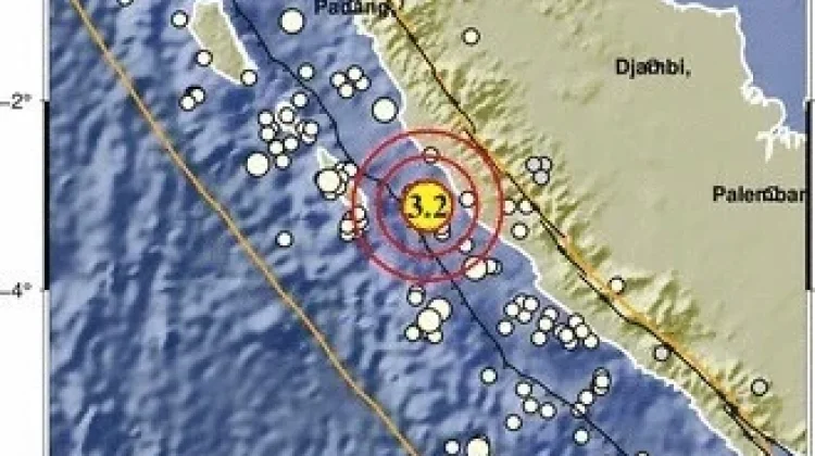 Mukomuko Diguncang Gempa Dengan Magnitudo 3.2