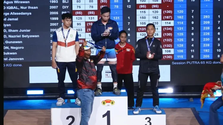 Lifter Putra Bengkulu Borong Medali di Kejurnas PABSI 2026 Bandung