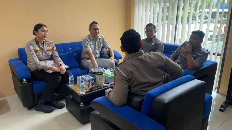 Jasa Raharja Koordinasi dan Silaturahmi KUPTD Baru Bersama Kasat Lantas