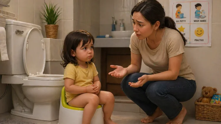 Mengatasi Anak Belum Bisa Toilet Training