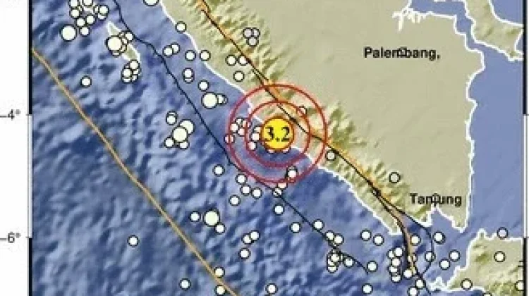Pagi ini Bengkulu Selatan Diguncang Gempa Dengan Magnitudo 3.2