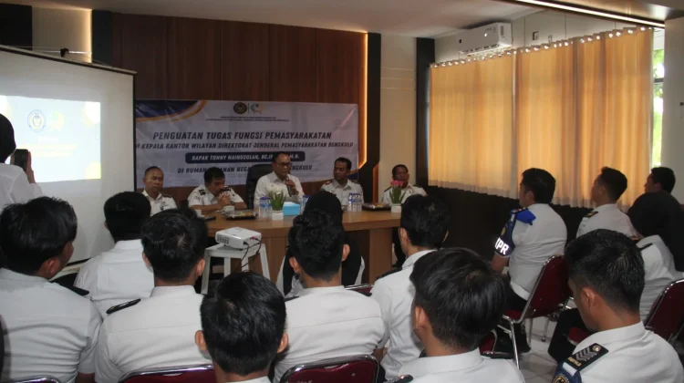 Rutan Bengkulu Terima Penguatan Tugas  dari Kakanwil Ditjenpas Bengkulu