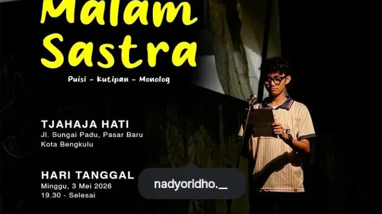 Malam Sastra Puisi, Kutipan, dan Monolog Digelar di Pustaka dan Kedai Tjahaja Hati