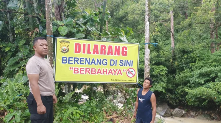 Cegah Korban, Polisi dan Warga Pasang Spanduk Larangan di Sungai Tik Maceak