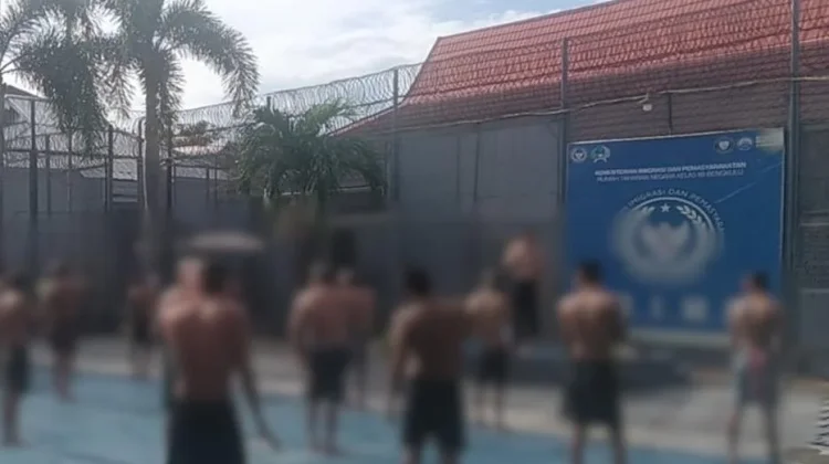 Antisipasi Gangguan Kesehatan, Rutan Bengkulu Optimalkan Olahraga bagi WBP Baru