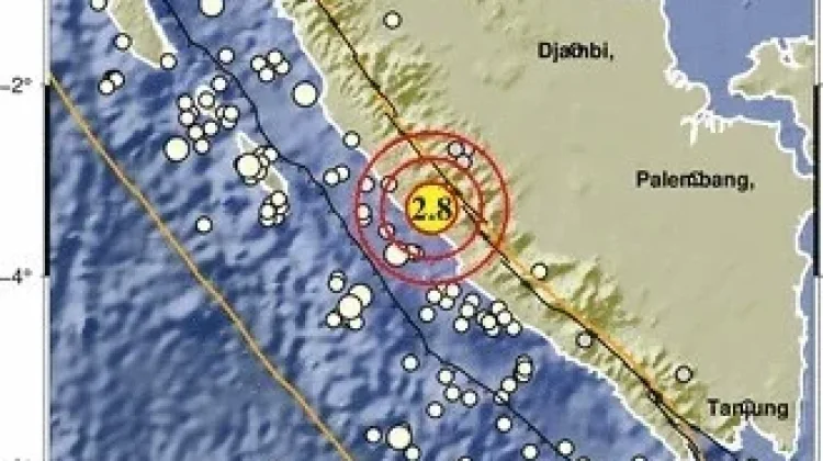 Lebong Diguncang Gempa Dengan Magnitudo 2.8