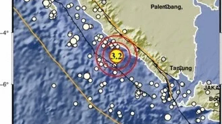 Bengkulu Selatan Diguncang Gempa   Dengan Magnitudo 3.2