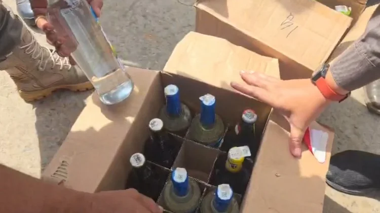 Satpol PP Kota Bengkulu Sita 80 Botol Miras Ilegal