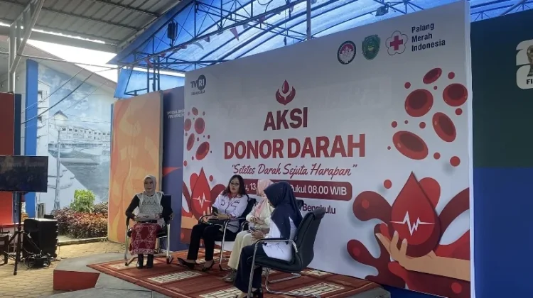 Antusiasme Tinggi, Ratusan Peserta Ikuti Aksi Donor Darah TVRI Bengkulu