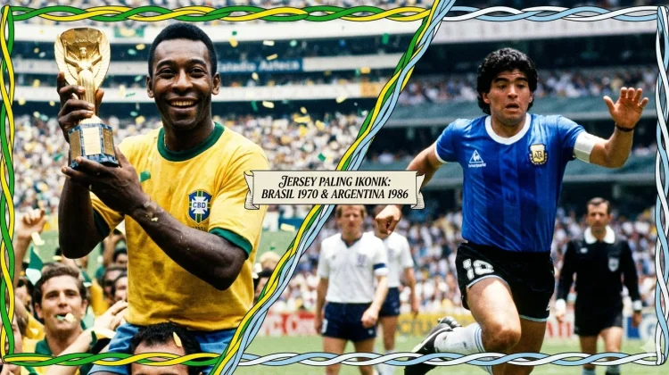Dua Jersey Paling Ikonik dalam Sejarah Sepak Bola: Brasil 1970 dan Argentina 1986