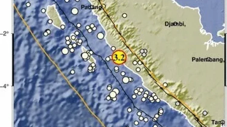 Mukomuko Diguncang Gempa Dengan Magnitudo 3.2