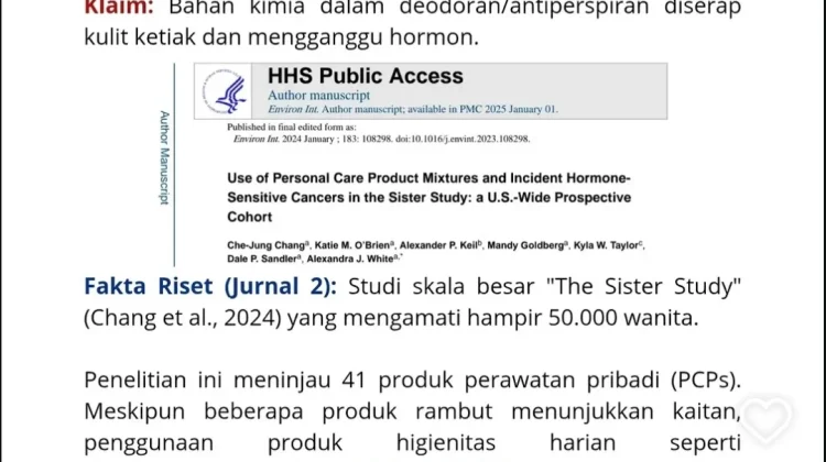Sering Dipakai Sehari-hari, Amankah Deodoran dari Risiko Kanker?