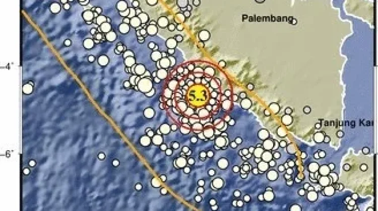 Gempa Dengan Magnitudo 5.3 Guncang Bengkulu Selatan