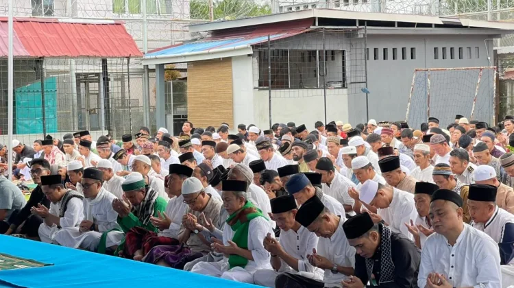 Ratusan  WBP Lapas Bengkulu Khidmat Salat Iduladha 1447 H