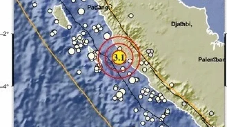 Mukomuko  Diguncang Gempa Dengan Magnitudo 3.1
