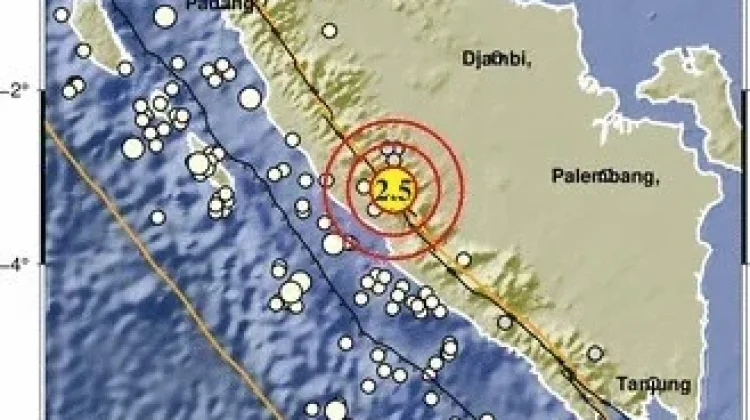 Gempa Dengan Magnitudo 2.5 Guncang Lebong