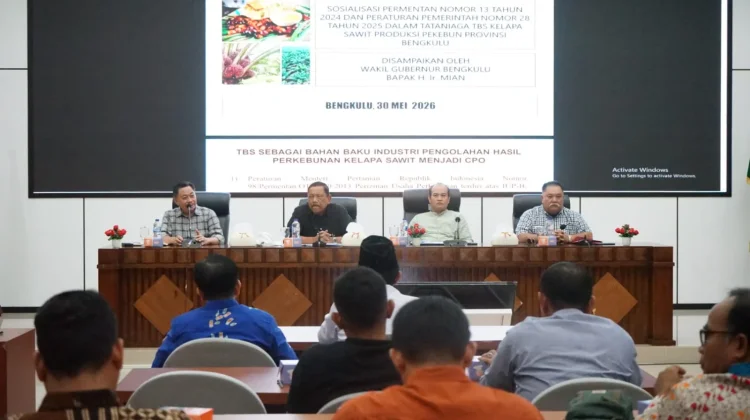 Pemprov Tetapkan Harga TBS, Wagub Mian Tegaskan PKS Bengkulu Patuh