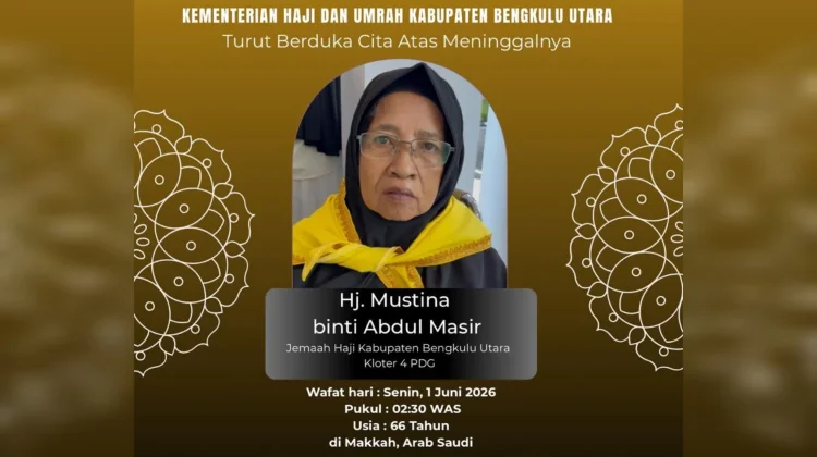 Jemaah Haji Asal Bengkulu Utara Meninggal Dunia di Makkah