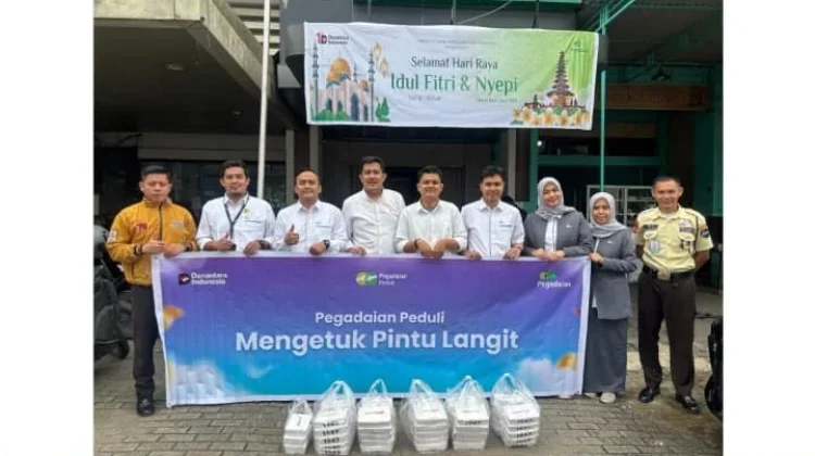 Pegadaian Sumbagsel Salurkan Ratusan Paket Bantuan Mengetuk Pintu Langit
