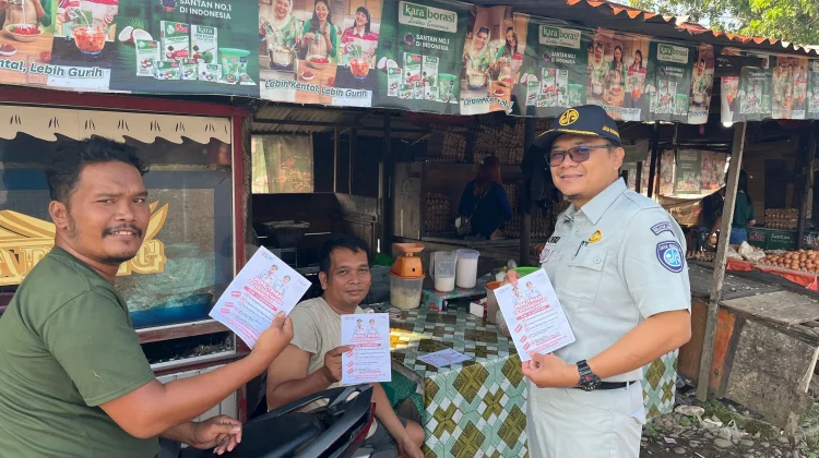 JR Bengkulu Sosialisasi Program Pemutihan Pajak Kendaraan di Pasar Pagar Dewa