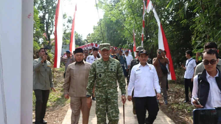 Kodam XXI Radin Inten Gelar Syukuran Penyelesaian Jembatan Perintis Garuda