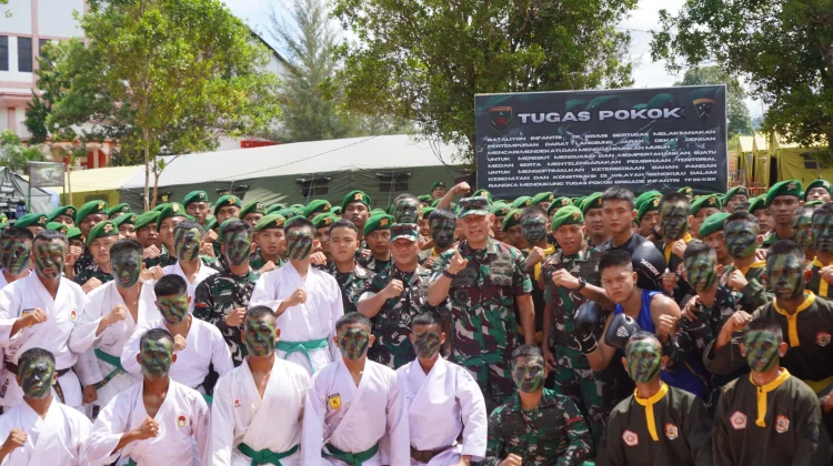 Pangdam Apresiasi Disiplin Prajurit Yonif TP 891 Maharaja Sakti