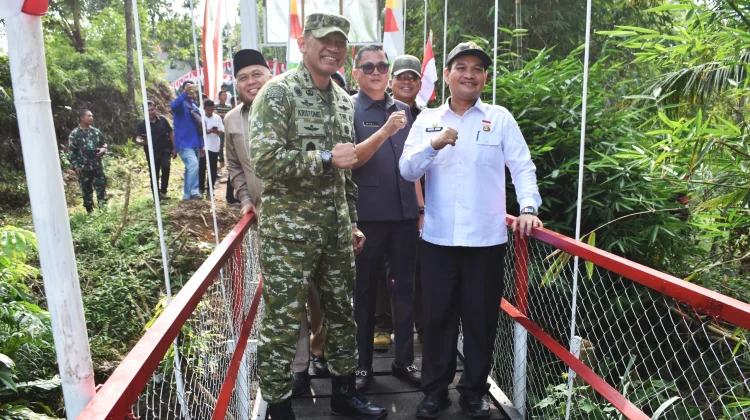 Pangdam Syukuri Rampungnya Dua Puluh Jembatan Perintis Garuda Kodam