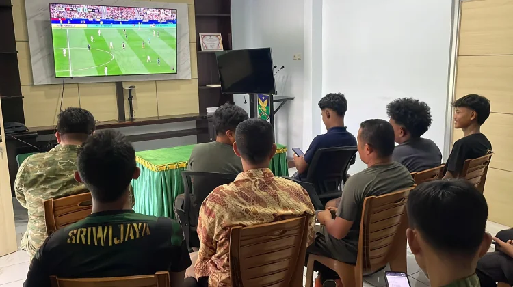 Kodim 0423/Bengkulu Utara Gelar Nonton Bareng Mesir vs Iran