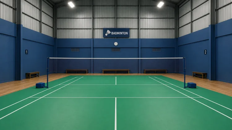 Area Masuk dan Keluar Lapangan dalam Permainan Tunggal Badminton