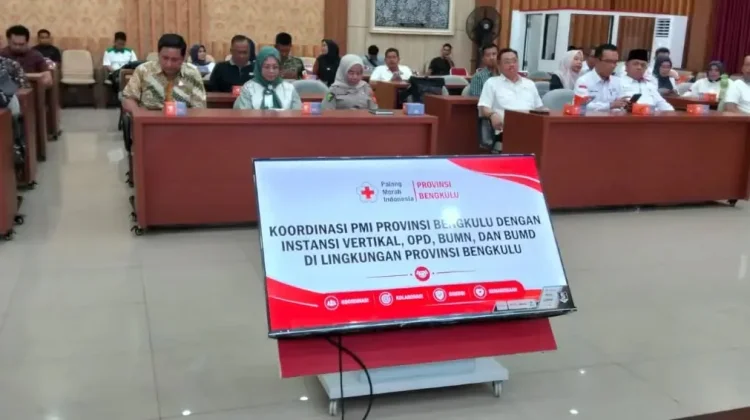 PMI Bengkulu Ajak BUMN, BUMD, OPD dan TNI/Polri Rutin Donor Darah