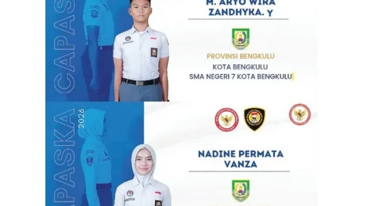 Dua Pelajar Kota Bengkulu Lolos Seleksi Paskibraka Nasional 2026