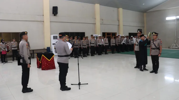 Kapolresta Bengkulu Pimpin Sertijab Kasat Intelkam