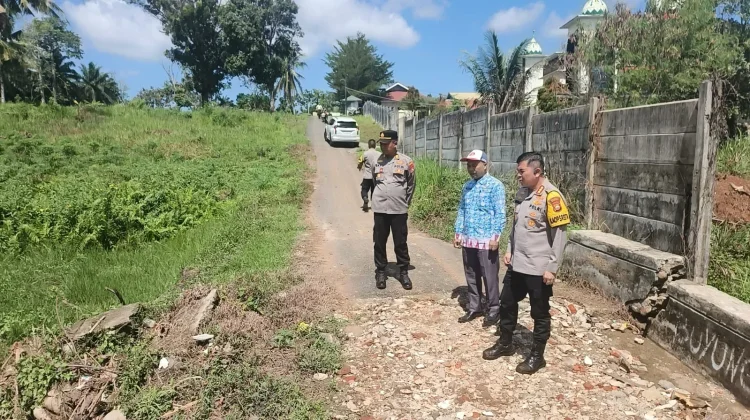 Kapolresta Bengkulu Tinjau Dua Jembatan Putus di Betungan