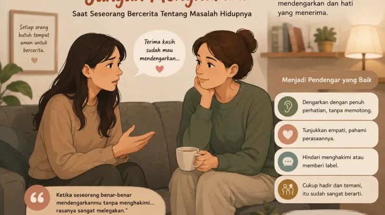 Cukup Dengarkan, Jangan Menghakimi: saat Seseorang Membuka Cerita Hidupnya