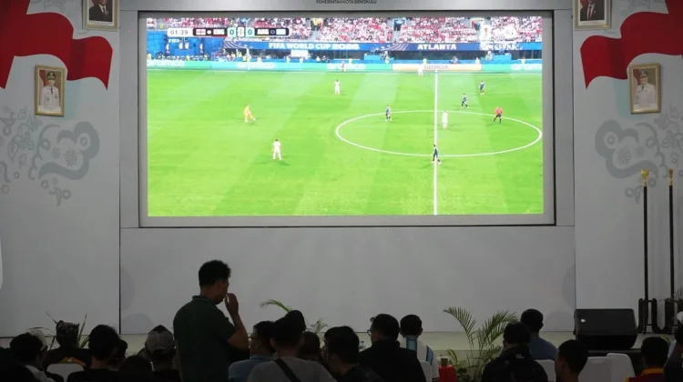 Warga Bengkulu Nobar Semifinal Piala Dunia