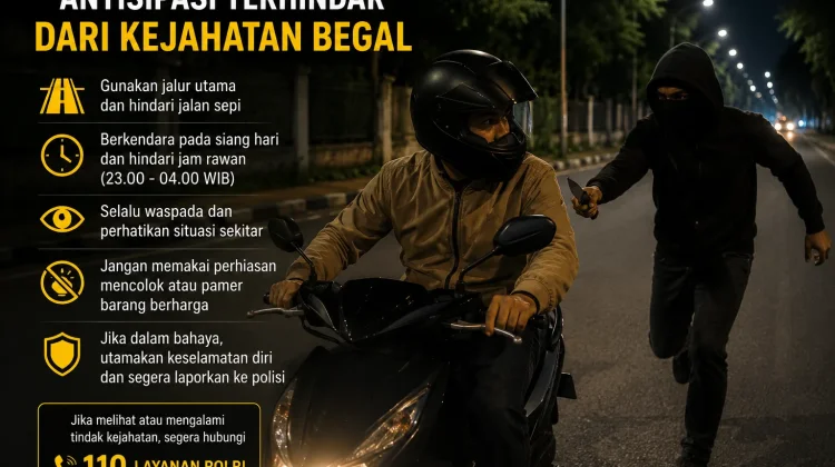 Antisipasi Terhindar dari Kejahatan Begal, Ini Imbauan dari Polri