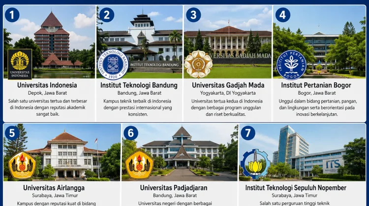Tujuh Kampus Terbaik di Indonesia Terus Tingkatkan Prestasi Akademik