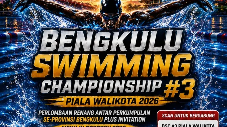 Kejuaraan Renang Piala Wali Kota Bengkulu 2026 Disiapkan Jadi Ajang Seleksi Atlet