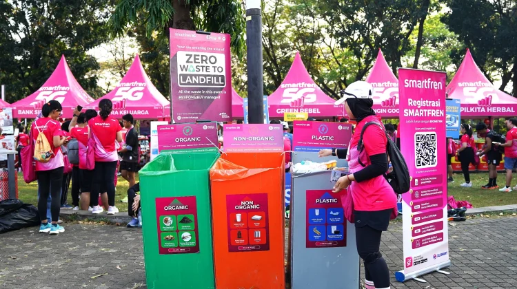 SMARTFREN Run 2026 Event Lari Cegah Hampir 4 Ton Emisi Karbon