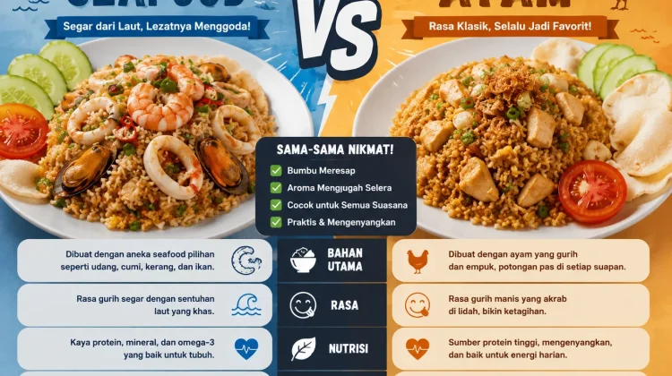Nasi Goreng Seafood atau Ayam, Mana yang Menjadi Favorit?