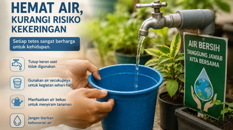 Hemat Air, Kurangi Risiko Kekeringan