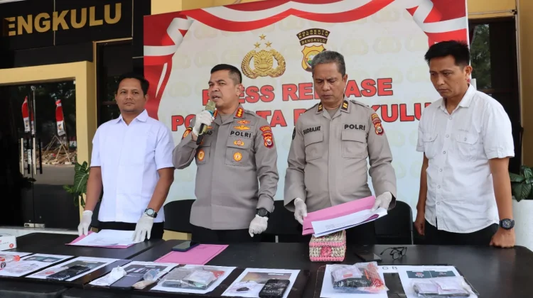 Polresta Bengkulu Amankan 9 Tersangka Kasus Narkotika