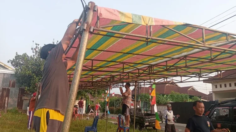 Warga RT 21 Pagar Dewa Antusias Sambut HUT RI ke-81