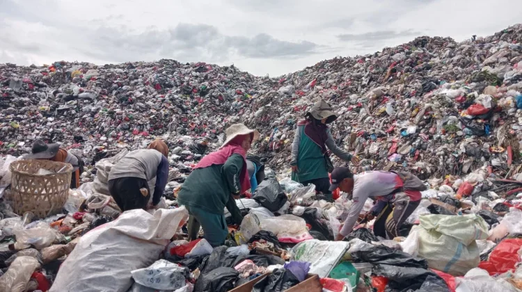 Gunungan Sampah Jadi Ladang Rezeki Pemulung Sebakul
