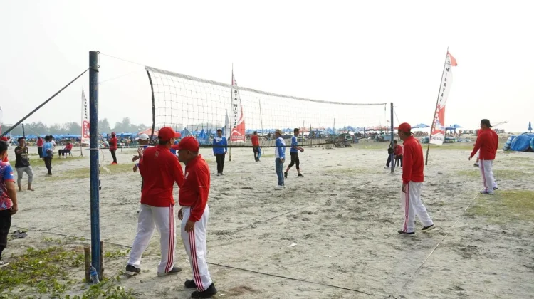 Semarak HUT ke-81 RI, OPD Kota Bengkulu Ikuti Kejuaraan Bola Voli